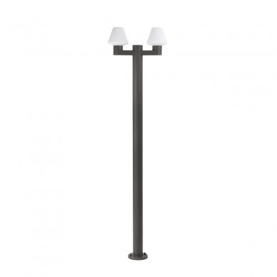 Lampadaire extérieur MISTU 2L 2x15W E27 Gris Foncé FARO 74435F2-02