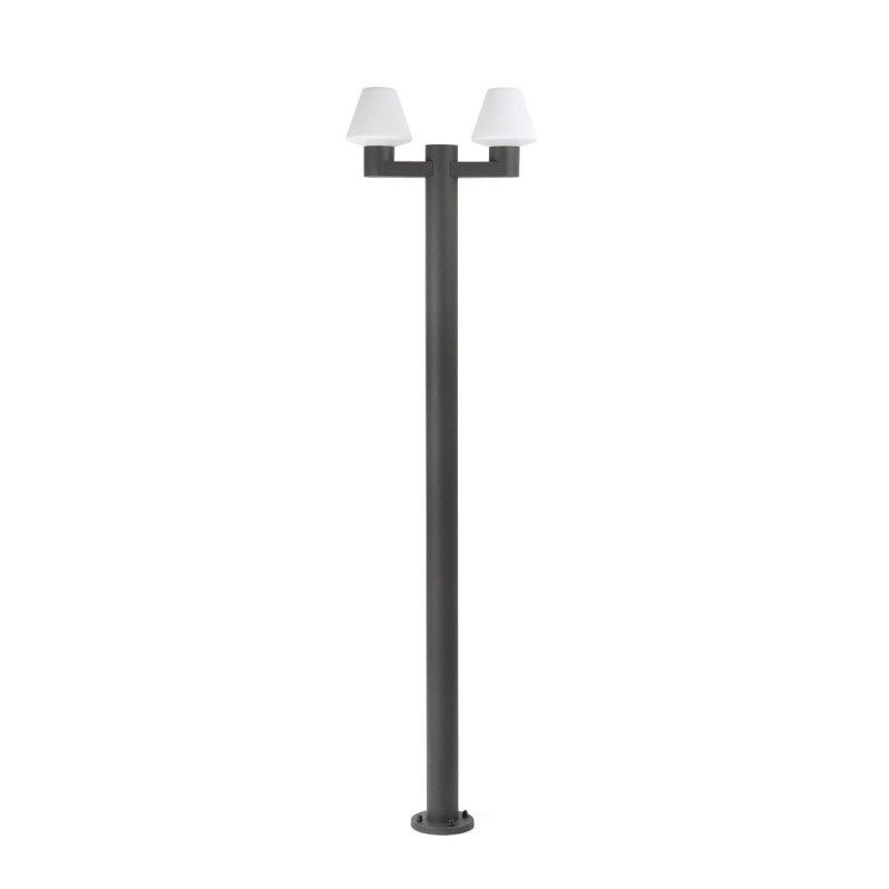 Lampadaire extérieur MISTU 2L 2x15W E27 Gris Foncé FARO 74435F2-02