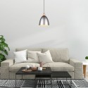 Suspension Industrielle Jagger Nickel antique 1x40W E27