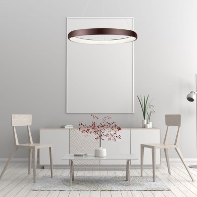 Suspension ALBI Café Marron LED 50 W NOVA LUCE 8105608