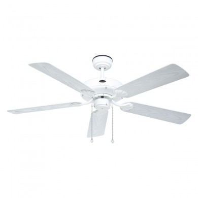 Ventilateur de plafond extérieur Outdoor Classic 5 pales Blanc Frêne Blanc Casafan CASAFAN 513293