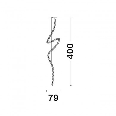 Suspension PERLA 207W LED Or NOVA LUCE 9695207