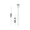 Suspension NEUTRON 10W LED Or 733LM NOVA LUCE 9054451