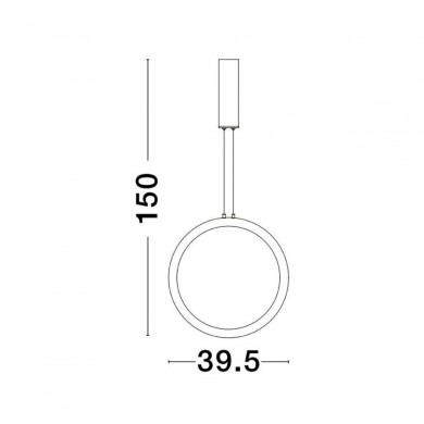 Suspension CHANGE 25W LED Or NOVA LUCE 9070166