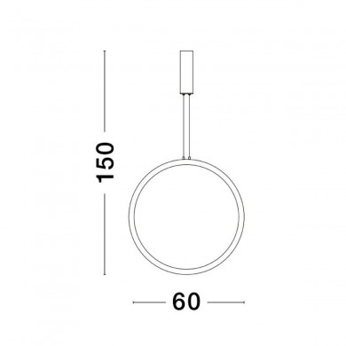 Suspension CHANGE 35W LED Or NOVA LUCE 9070168