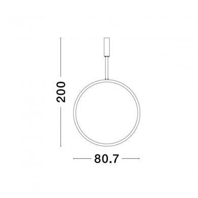 Suspension CHANGE 48W LED Or NOVA LUCE 9070170