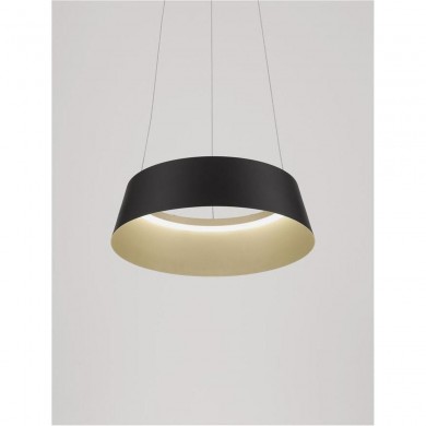 Suspension ALBA 40W LED Noir Or Champagne NOVA LUCE 9345656