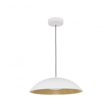 Suspension GLIM 47W LED Blanc Bois naturel NOVA LUCE 9081280