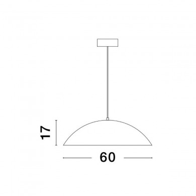 Suspension GLIM 47W LED Blanc Bois naturel NOVA LUCE 9081280