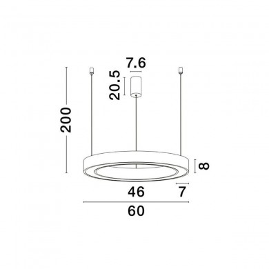 Suspension MORBIDO 50W LED Laiton Doré NOVA LUCE 9345640