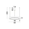 Suspension MORBIDO 50W LED Laiton Doré NOVA LUCE 9345640