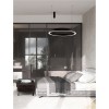 Suspension MORBIDO 80W LED Noir NOVA LUCE 9345645