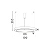 Suspension MORBIDO 80W LED Noir NOVA LUCE 9345645