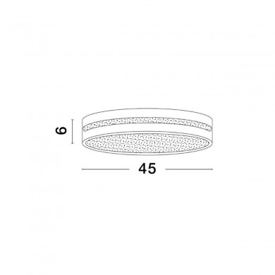 Plafonnier WHEEL 30W LED Noir NOVA LUCE 9081210