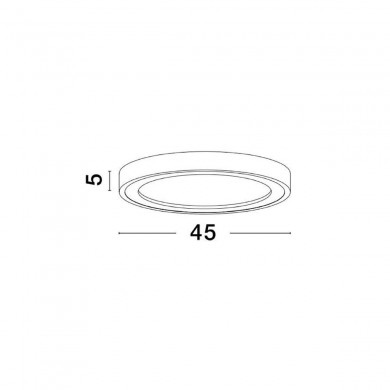 Plafonnier NODI 30W LED Blanc Sable NOVA LUCE 9081225