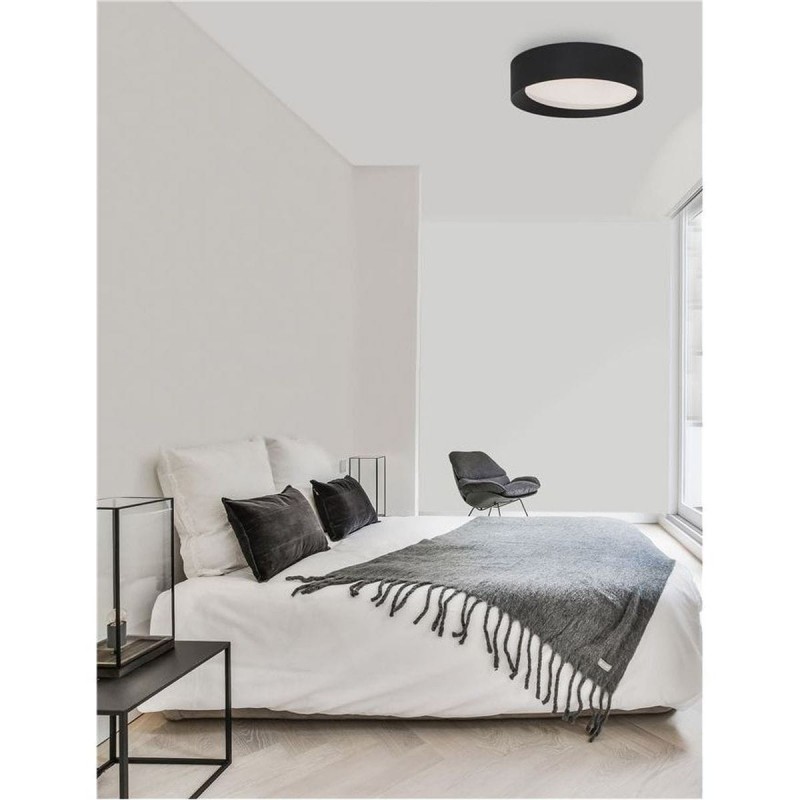 Plafonnier OBY 30W LED Noir Sable NL_9085221 9085221 Plafonnier OBY 30W LED Noir Sable NOVA LUCE 9085221