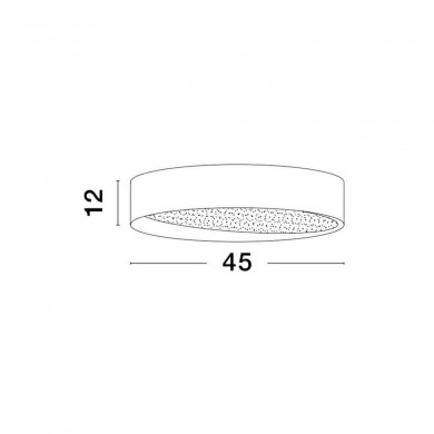 Plafonnier OBY 30W LED Noir Sable NOVA LUCE 9085221