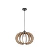 Suspension OTTOLINE 1x12W E27 Noir Marron NOVA LUCE 9620124