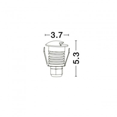 Encastré extérieur BANG 1W LED Blanc 11,4LM NOVA LUCE 8039001