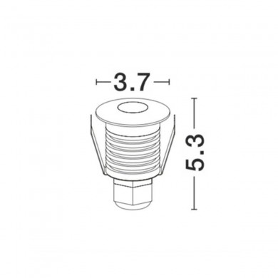 Encastré extérieur BANG 1W LED Nickel satiné 104,8LM NOVA LUCE 9019212