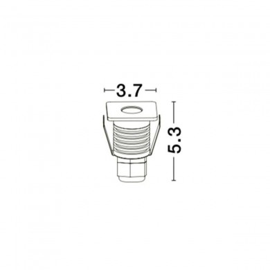 Encastré extérieur BANG 1W LED Nickel satiné 98,24LM NOVA LUCE 9019213