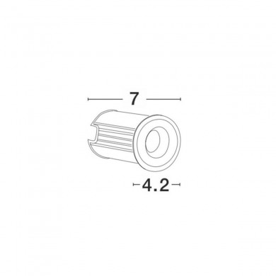 Encastré extérieur BANG 1W LED Nickel satiné 49,2LM NOVA LUCE 9203113