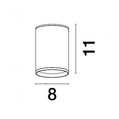 Applique extérieure DARA 9W LED Blanc NOVA LUCE 9136179