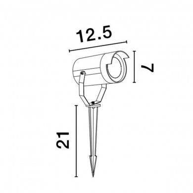 Spot extérieur KIMIKO 1x10W GU10 Noir NOVA LUCE 9026127