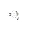 Applique extérieure PASSAGIO 1W LED Blanc 69,7LM NOVA LUCE 9031616