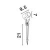 Spot extérieur VIDA 1x10W GU10 Noir NOVA LUCE 9026128