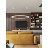 Suspension MOTIF 80W LED Blanc Sable NOVA LUCE 9530221