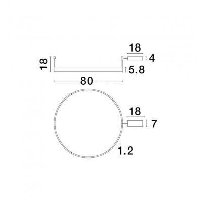 Suspension MOTIF 50W LED Blanc Sable NOVA LUCE 9063605