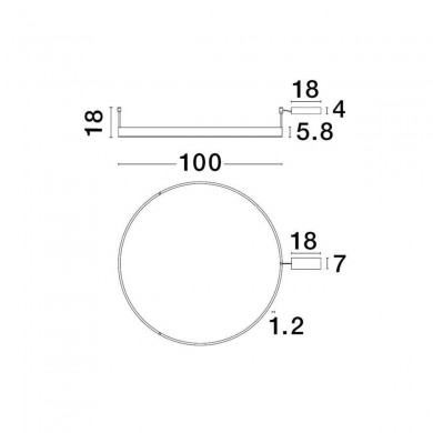 Plafonnier MOTIF 60W LED Bronze NOVA LUCE 9063606