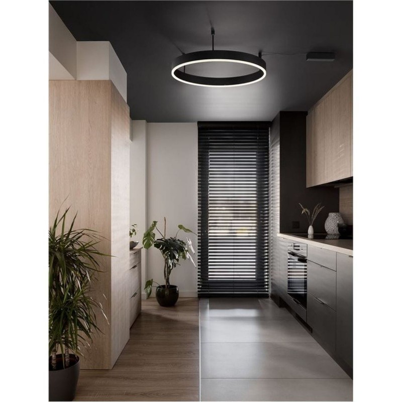 Plafonnier MOTIF 45W LED Noir Sable NOVA LUCE 9063601