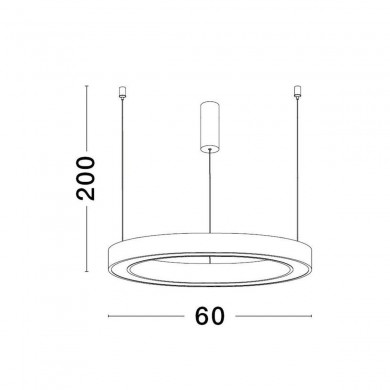 Suspension STING 40W LED Bronze NOVA LUCE 9558602