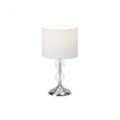 Lampe à poser ROM 1x60W E27 CHROME BLANC BRI_94861_05 94861/05 Lampe à poser ROM 1x60W E27 CHROME BLANC BRILLIANT 94861/05
