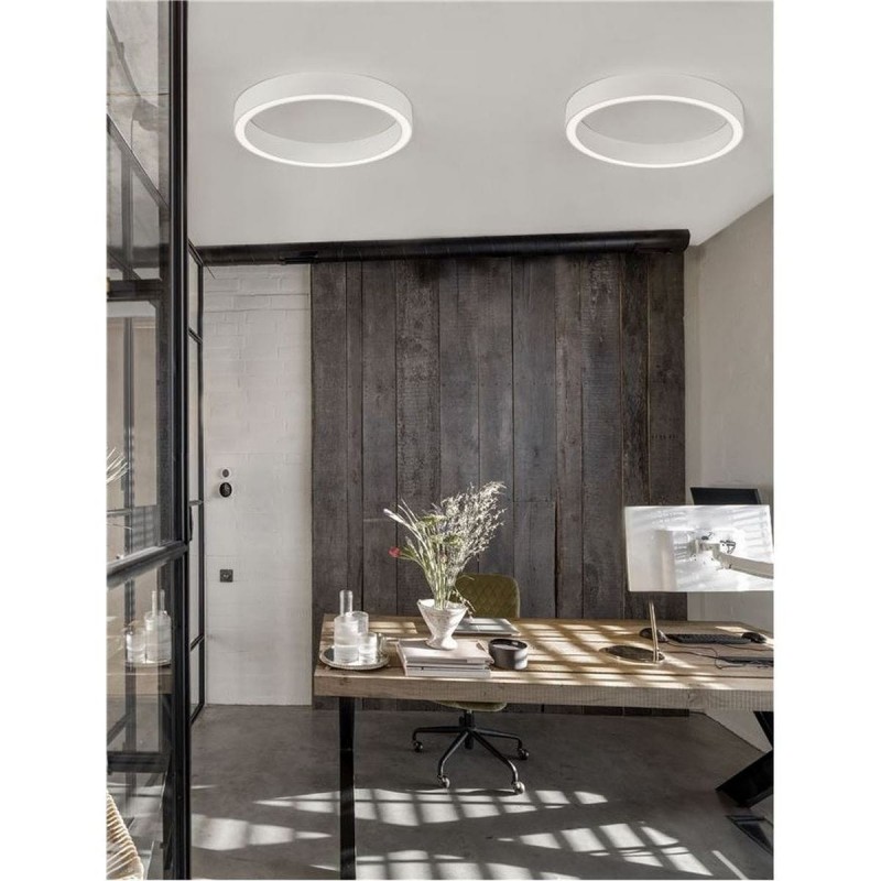 Plafonnier STING 40W LED Blanc Sable NL_9558609 9558609 Plafonnier STING 40W LED Blanc Sable NOVA LUCE 9558609