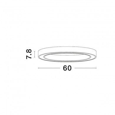 Plafonnier STING 40W LED Blanc Sable NOVA LUCE 9558609