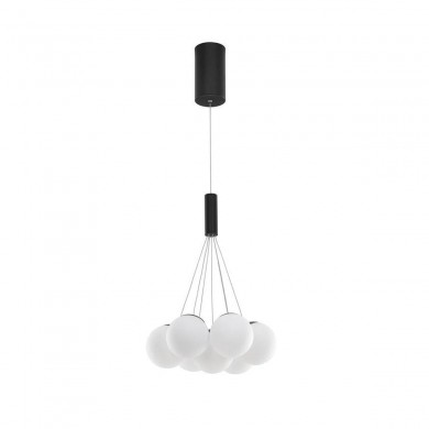 Suspension NUVOLE 49W LED Noir Sable NOVA LUCE 9061433