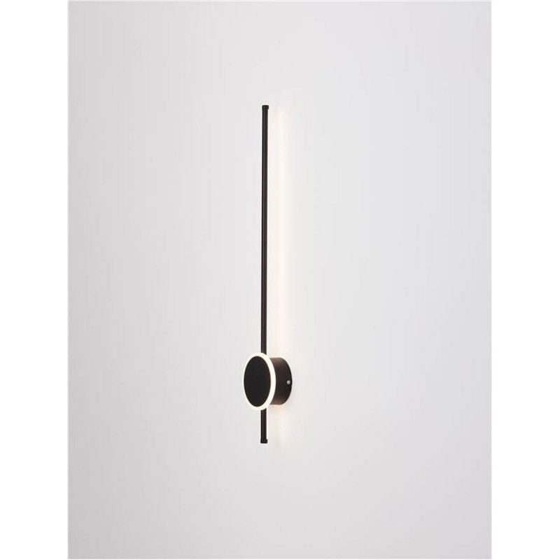 Applique murale CLOCK 22W LED Noir Sable NOVA LUCE 9061428