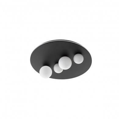 Plafonnier VELNA 63W LED Noir Sable NOVA LUCE 9061432