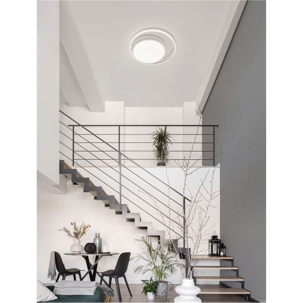 TRURO luminaire plafonnier noir et nickel brossé AC11251NB main image 0