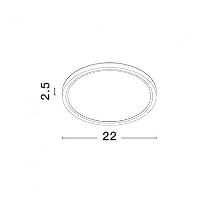 Plafonnier DIXIE 18W LED Noir NOVA LUCE 9060187