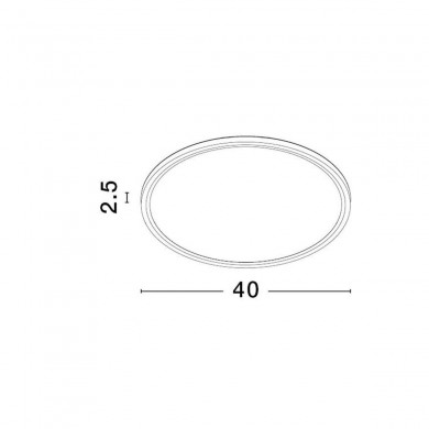 Plafonnier DIXIE 36W LED Blanc NOVA LUCE 9060190