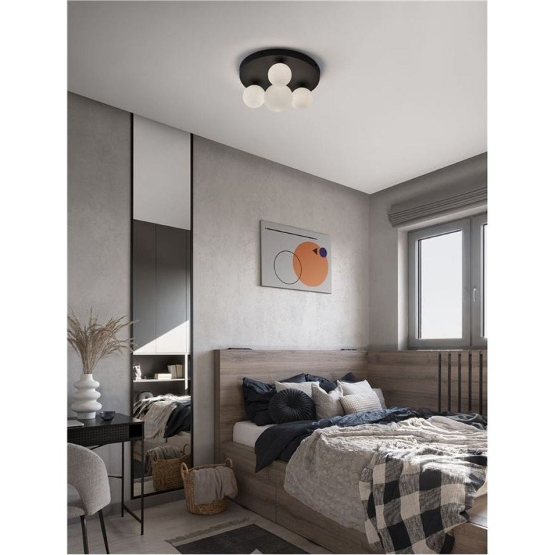 Plafonnier EDEM 4x5W G9 Noir Sable NL_9080128 9080128 Plafonnier EDEM 4x5W G9 Noir Sable NOVA LUCE 9080128