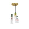 Suspension MURANO 3x5W E14 Or Sable NOVA LUCE 9009237