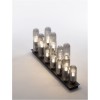 Plafonnier GUSTAVE 12x5W G9 Gris NOVA LUCE 9028853