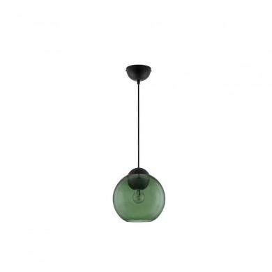 Suspension MIDORI 1x12W E27 Noir mat Vert sombre NOVA LUCE 9009242