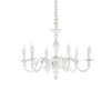 Lustre Design Italien JUSTINE Blanc E14 6x40W IDEAL LUX 197500