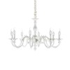 Lustre Blanc JUSTINE E14 8x40W IDEAL LUX 197524